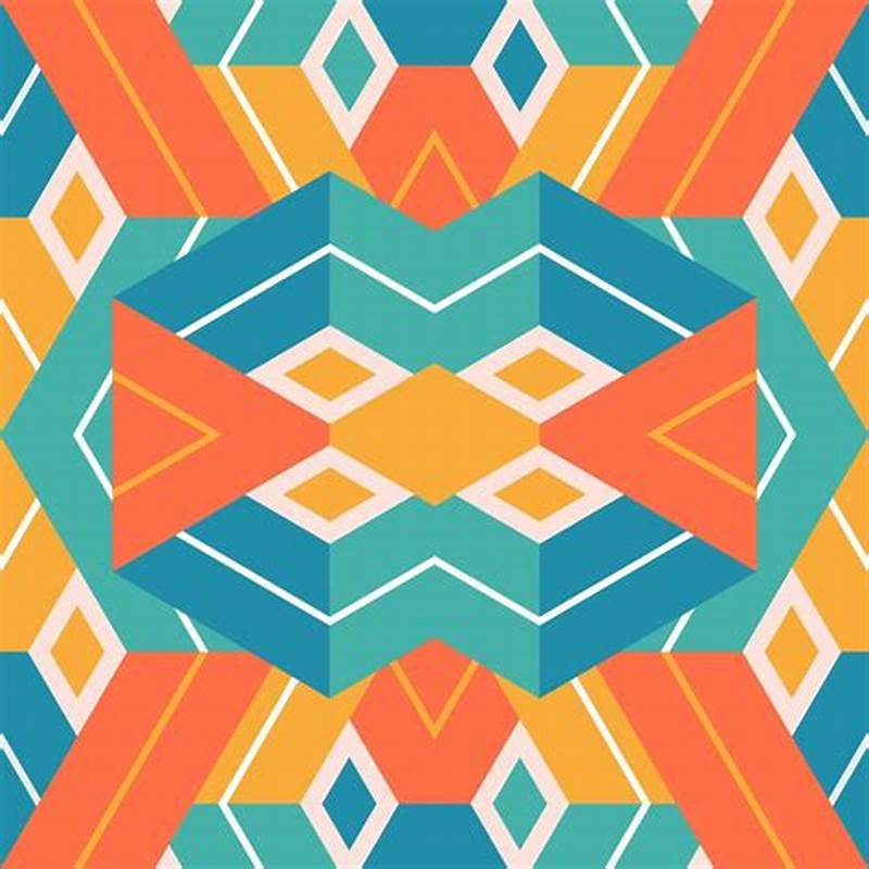 Colorful Geometric Seamless Pattern