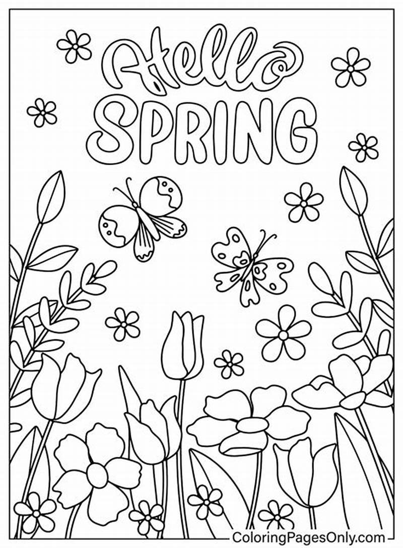 Coloring Page For Spring