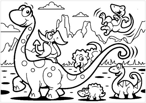 Coloring Pages Dinosaurs Printable