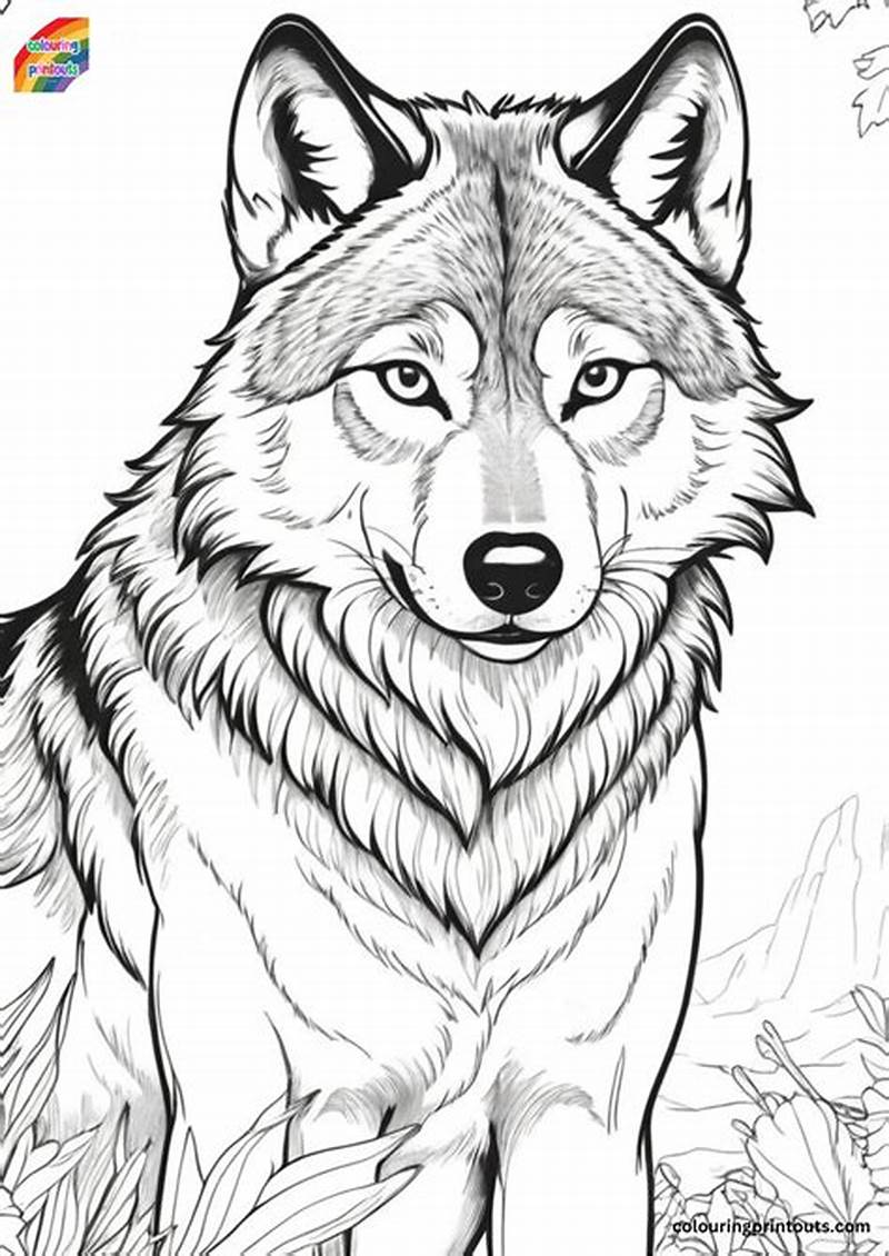 Coloring Pages For Wolves