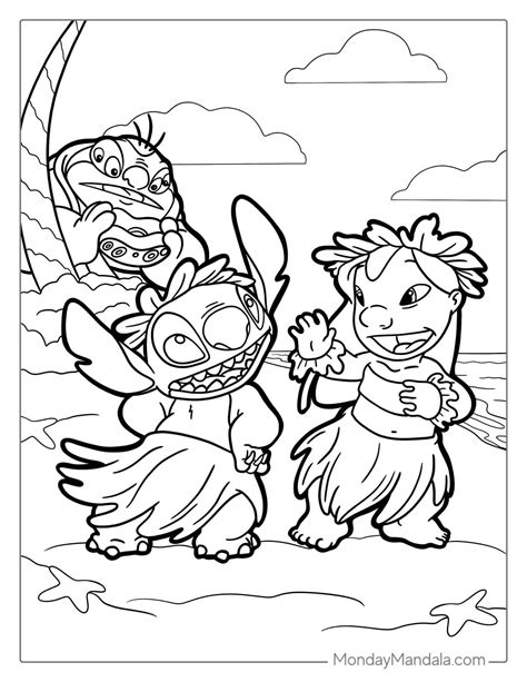Coloring Pages Printable Lilo And Stitch