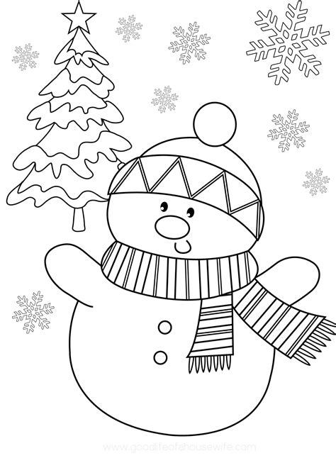 Coloring Sheets For Christmas Printable