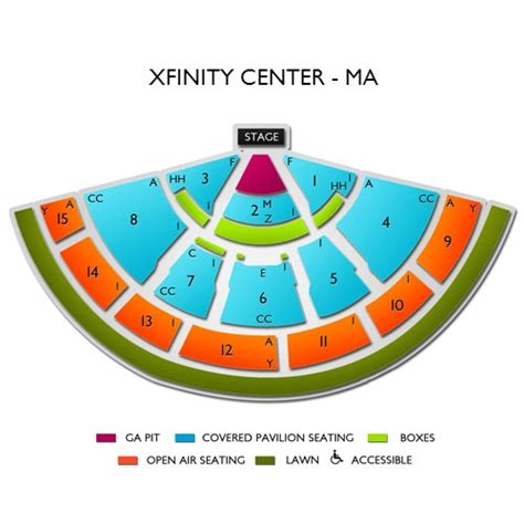 Comcast Center Mansfield Seating Chart