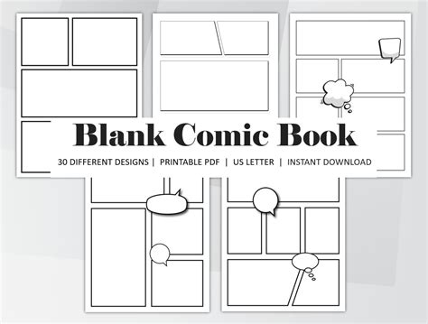 Comic Book Blank Template