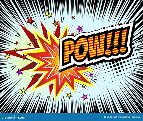 Comic Book Pow Template