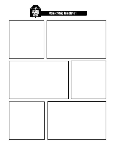 Comic Strip Blank Template