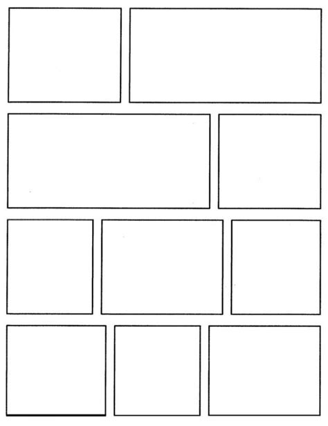 Comic Strip Template 10 Panels