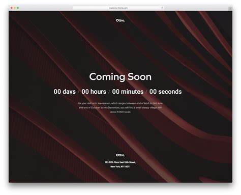 Coming Soon Page Template