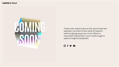 Coming Soon Web Template Free