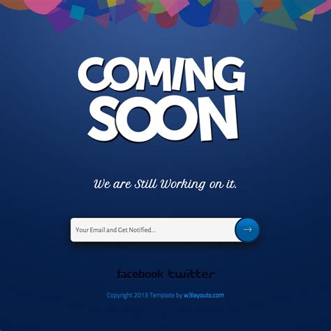 Coming Soon Web Template Free Download