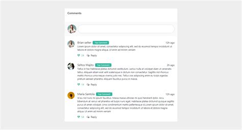 Comment Section Template
