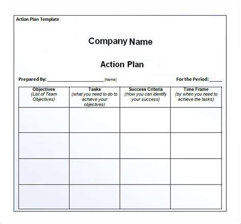 Company Action Plan Template