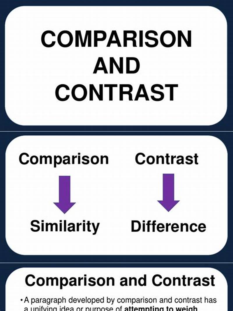 Compare And Contrast Pattern Of Development