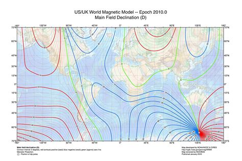 Compass Declination Chart