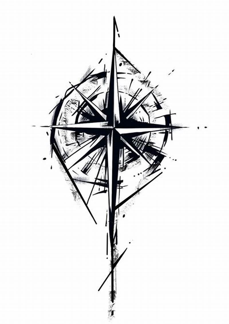 Compass Tattoo Pattern