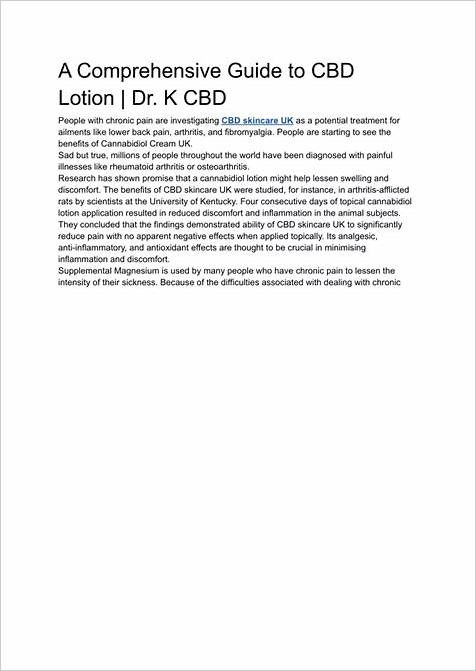 Comprehensive Review of CBD Living Lotion: Benefits, Ingredients, and User Feedback