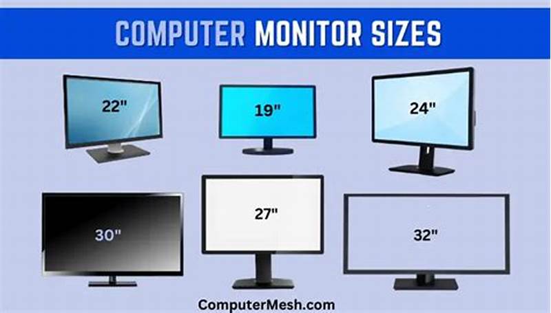 Computer Monitor Sizes Chart