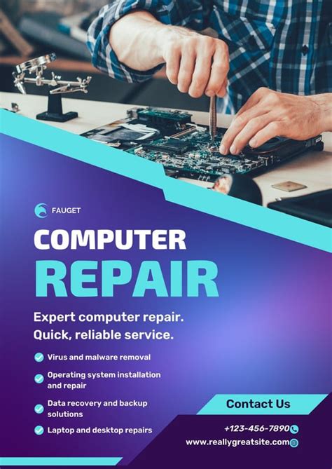 Computer Repair Flyer Template Free Download