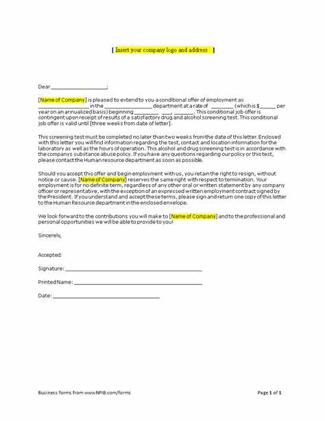 New approval conditional b form letter 125