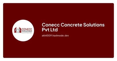 Conecc concrete solutions pvt Ltd