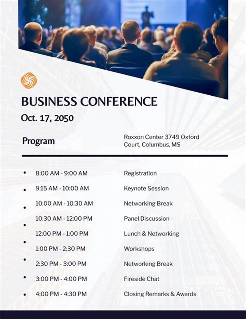 Conference Program Template