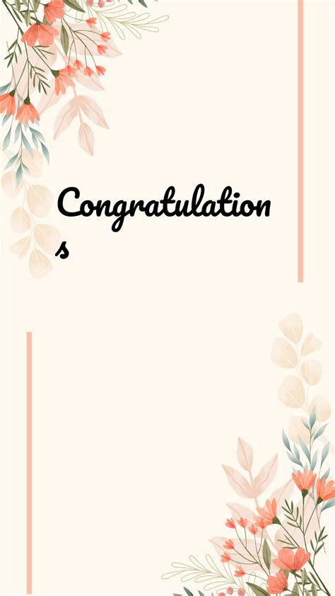 Congratulations Card Template
