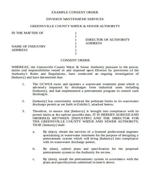 Consent Orders Template