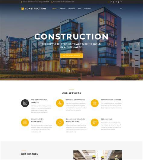 Construction Company Website Template