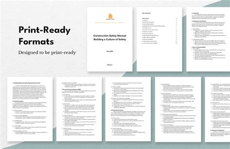 Construction Safety Manual Template