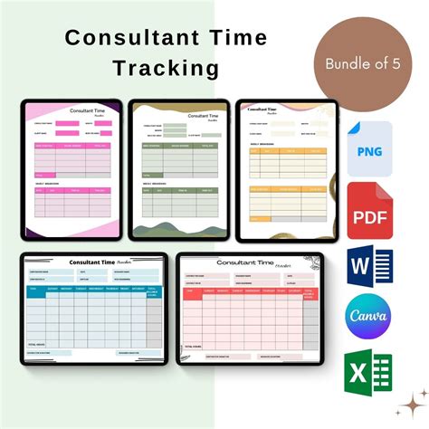 Consultant Time Tracking Template