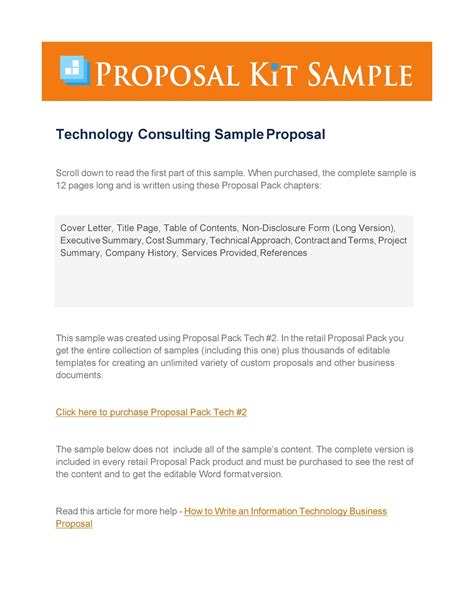Consulting Proposal Templates
