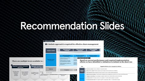 Consulting Recommendation Slide Template