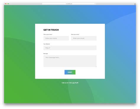 Contact Us Form Html Template