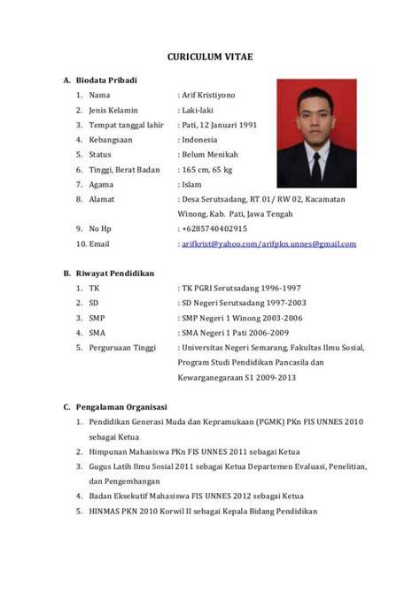 Contoh Biodata