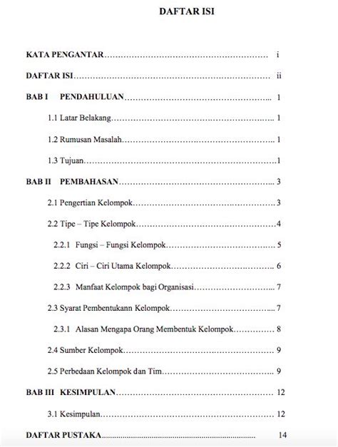 Contoh Daftar Isi Disertasi