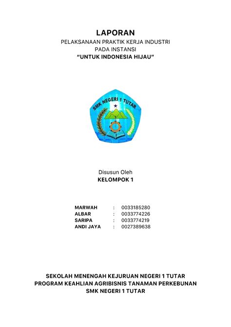 Contoh Laporan