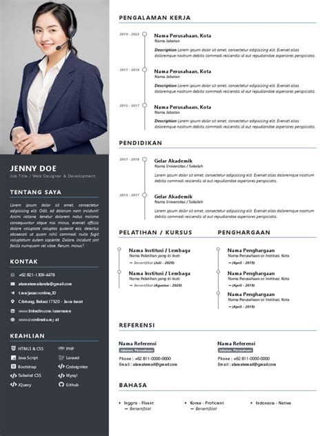 Contoh Template CV