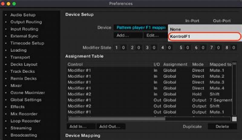 Control Pattern Player With F1
