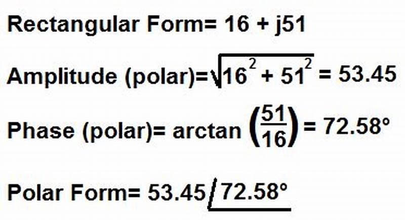 Convert From Rectangular To Polar Form