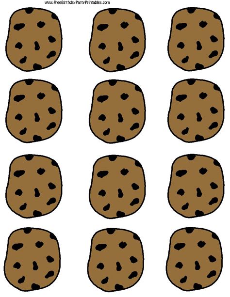 Cookie Printable Template