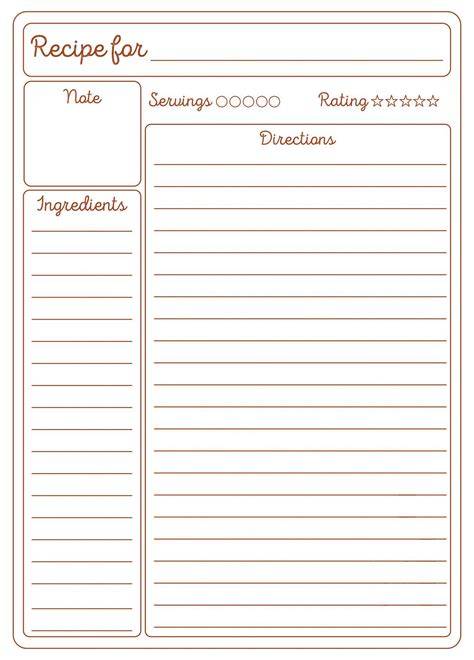 Cooking Recipe Template