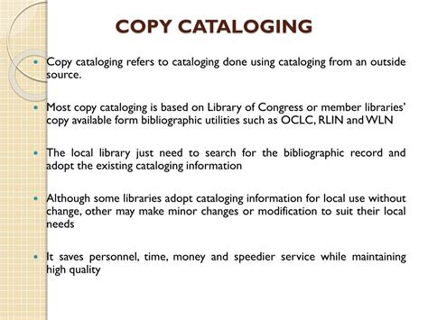 Copy Cataloging Jobs