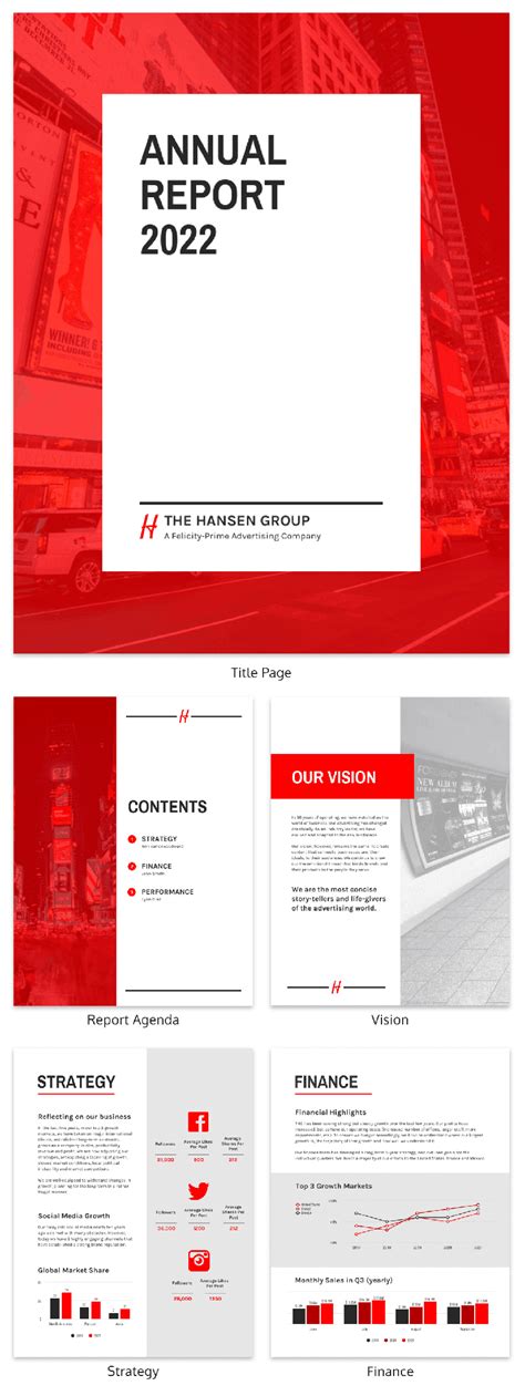 Corporate Report Template Word
