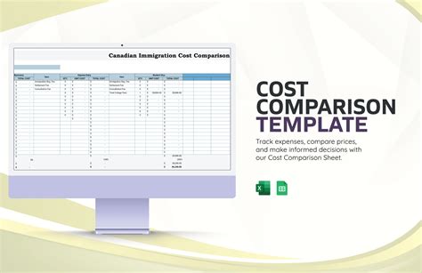 Cost Comparison Excel Template
