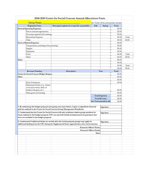 Cost Proposal Template Excel