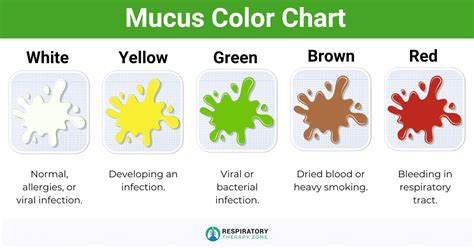 Coughing Up Mucus Color Chart