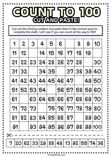 Count To 100 Worksheets Printable