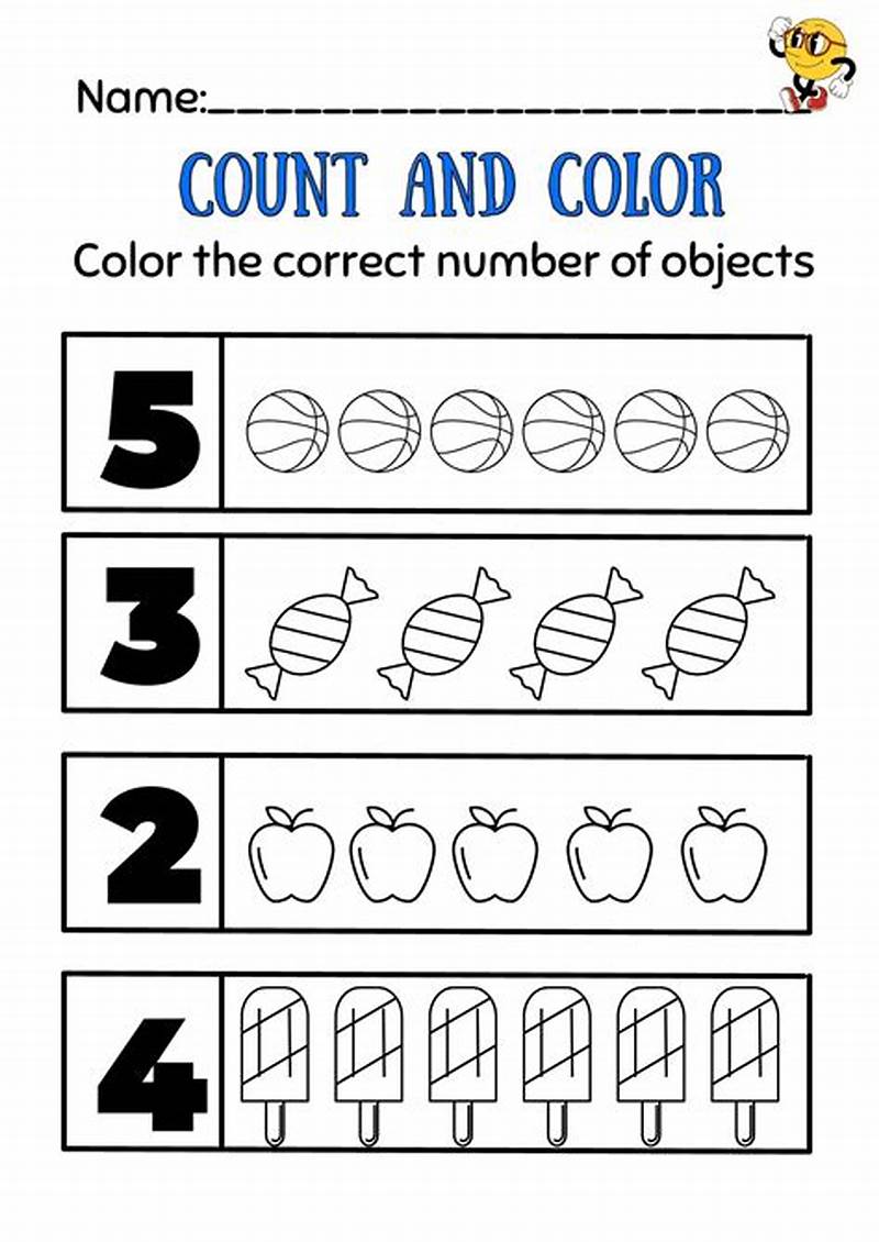 Count To Answer How Many Coloring Sheet