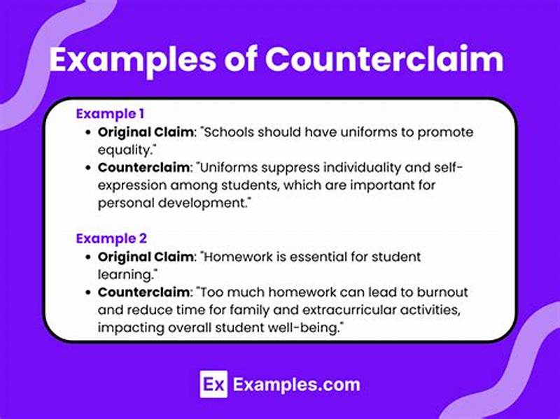 Counter Claim Examples