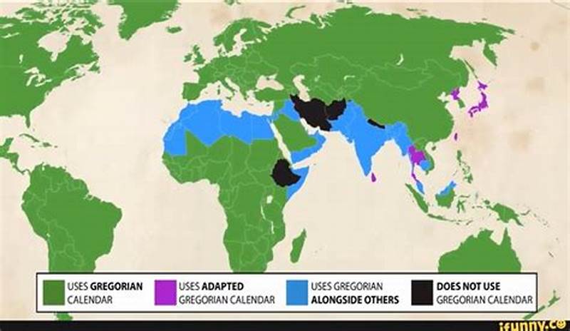 Countries Not Using Gregorian Calendar